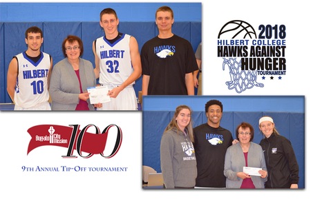 HILBERT MEN'S BASKETBALL GIVES BACK DURING THE HOLIDAYS